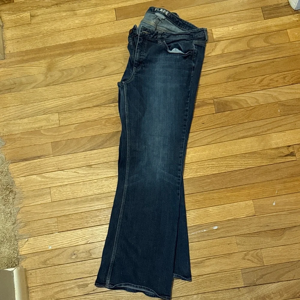New York & Company Dark Wash Flare Jeans - Picture 9 of 10